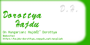 dorottya hajdu business card